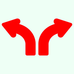 Red arrow icon vector EPS- 10