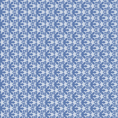 Blue Islamic patterns. Arabic seamless blue pattern Ramadhan Kareem Islamic.