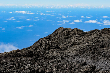 Piton de la Fournaise volcano, Reunion island, indian ocean, France. High quality photo