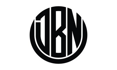 DBN shield in circle logo design vector template. lettermrk, wordmark, monogram symbol on white background.