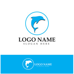 dolphin icon logo design symbol vector