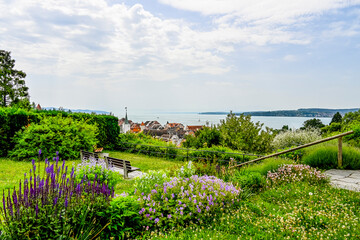 Überlingen, Münster, St. Nikolaus, Aussichtspunkt, Panorama, Garten, Auferstehungskirche,...