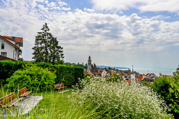 Überlingen, Münster, St. Nikolaus, Aussichtspunkt, Panorama, Garten, Auferstehungskirche,...