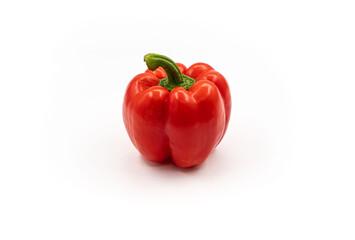 red pepper over white background