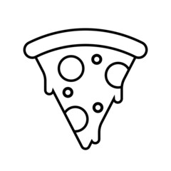 pizza slice icon vector illustration