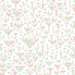Rule 165 Neighbors 3 Elementary cellular automaton random seed sample implementation illustration