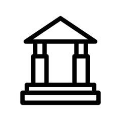 bank icon or logo isolated sign symbol vector illustration - high quality black style vector icons
