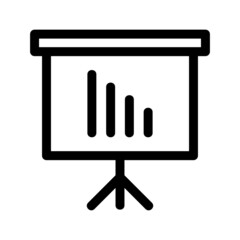 down graph icon or logo isolated sign symbol vector illustration - high quality black style vector icons
