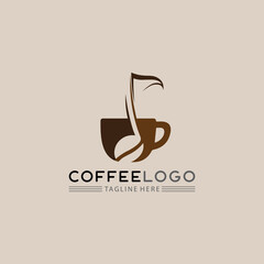 Coffee  cup Logo Template icon design