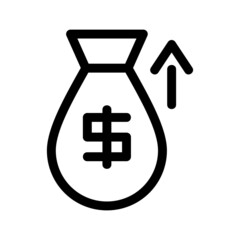 business profit icon or logo isolated sign symbol vector illustration - high quality black style vector icons
