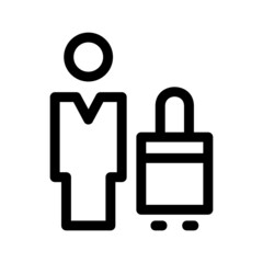 Fototapeta premium business travel icon or logo isolated sign symbol vector illustration - high quality black style vector icons 