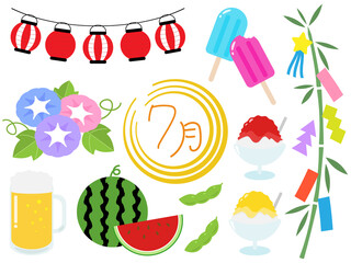 7月の素材セット