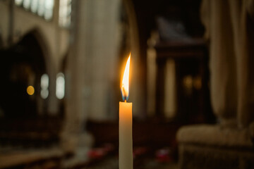 candles in church