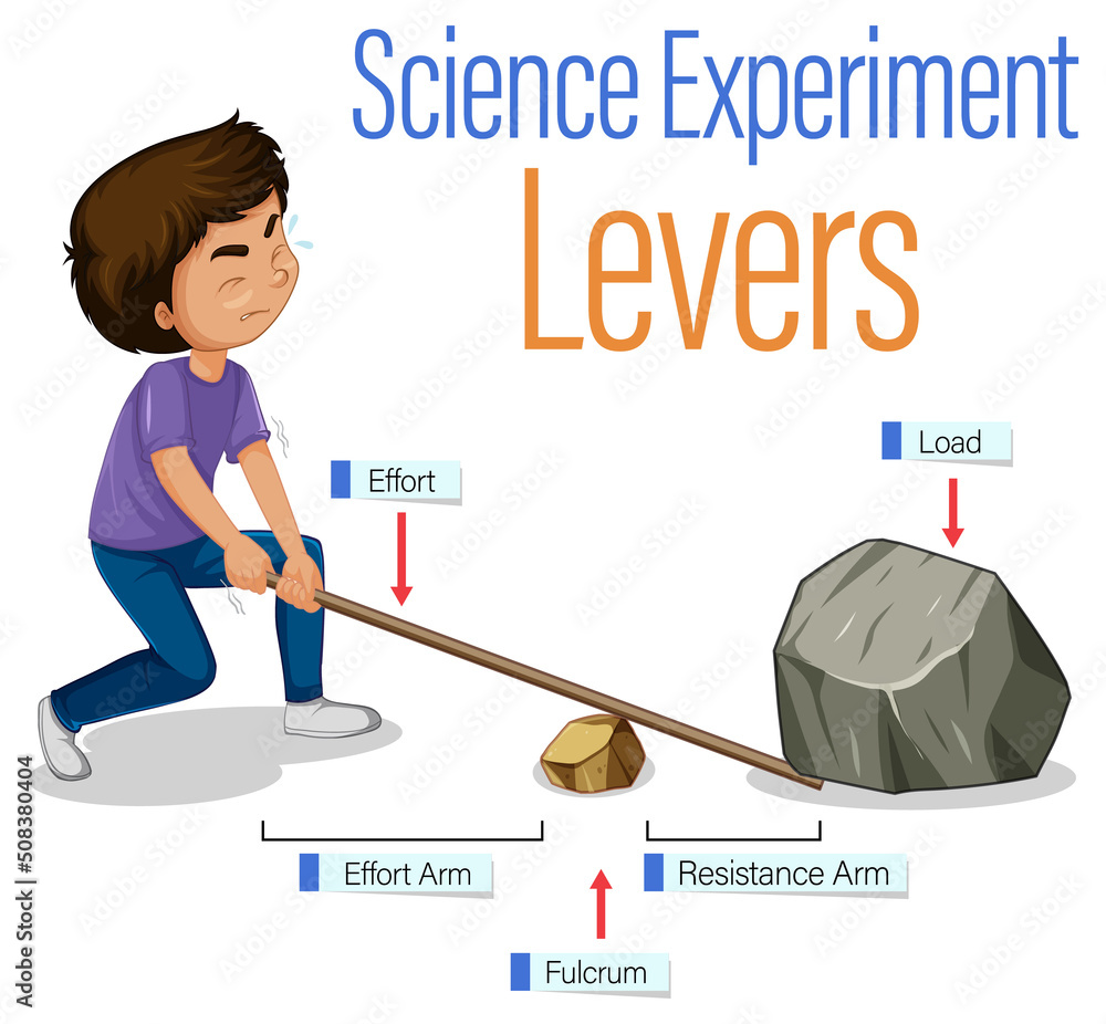Wall mural levers simple machine science experiment