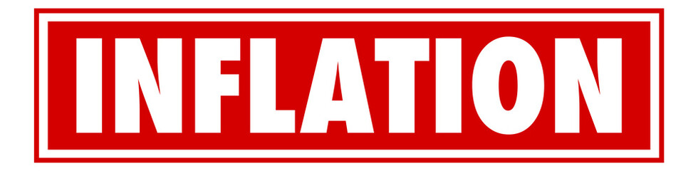 Inflation word logo design
