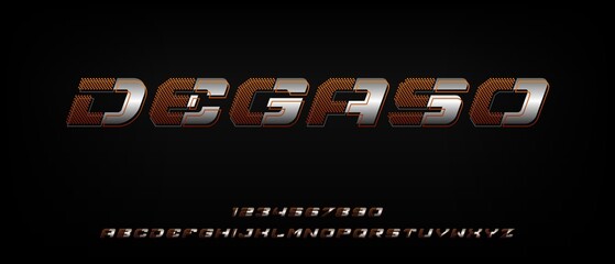 Abstract modern creative alphabet font with urban style template © Hogie
