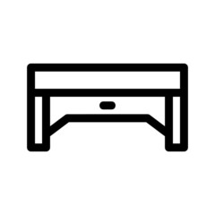 desk icon or logo isolated sign symbol vector illustration - high quality black style vector icons
