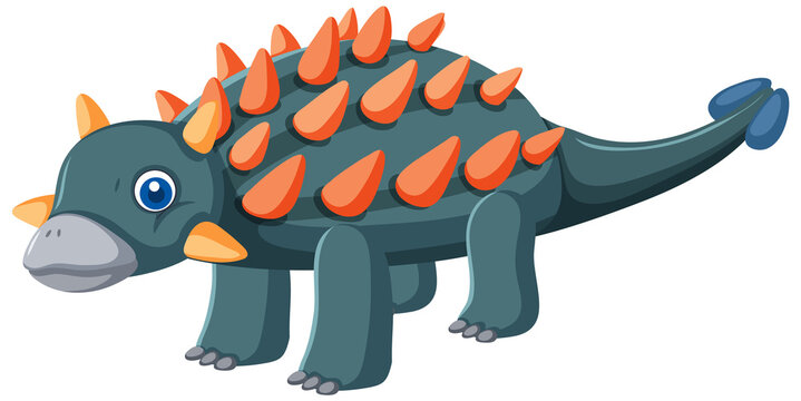 recommend clip art: Cute Ankylosaurus Dinosaur Cartoon