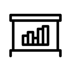 growing graph icon or logo isolated sign symbol vector illustration - high quality black style vector icons
