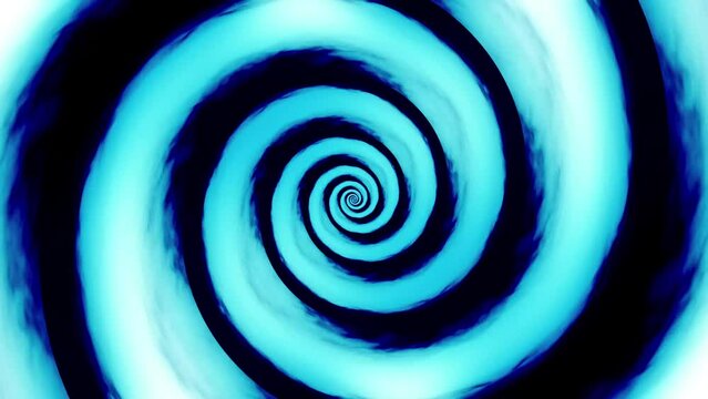 Hypnotic Spiral Spinning Blue Smoke Droste