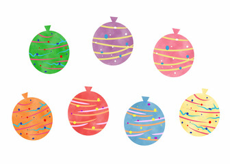 カラフルな水ヨーヨー、水風船