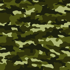 Hunting camouflage. Military uniform. Print for clothes.