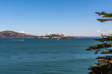 Alcatraz Island - an island in the San Francisco Bay.