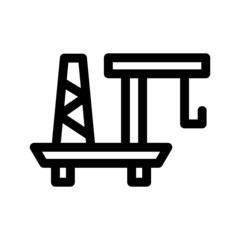 offshore icon or logo isolated sign symbol vector illustration - high quality black style vector icons
