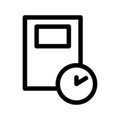 work time icon or logo isolated sign symbol vector illustration - high quality black style vector icons
