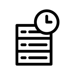 work time icon or logo isolated sign symbol vector illustration - high quality black style vector icons
