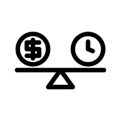 work time icon or logo isolated sign symbol vector illustration - high quality black style vector icons
