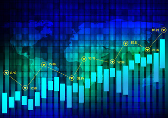 futuristic technology graph pattern abstract background