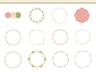 上品な和風カラーのフレームセット