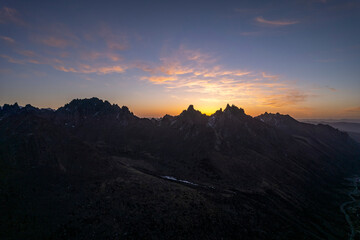 high mountain in lianbaoyeze , sichuan , china