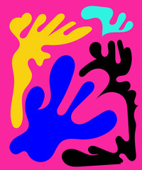 Modern Abstract Shapes Background