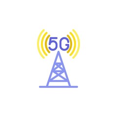 5g signal flat icon