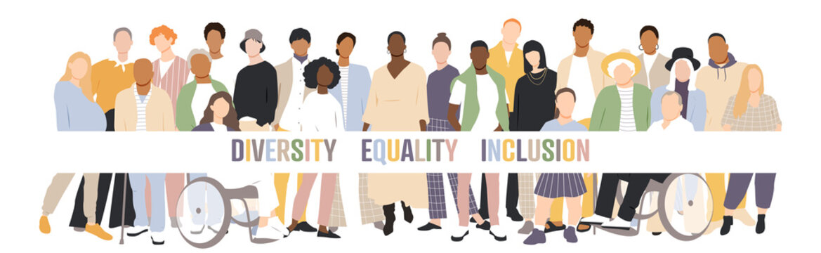 Diversity, Equality, Inclusion banner.	