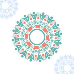 Circle mandala ethnic mandala art ornament