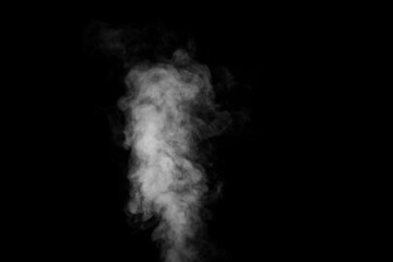 Smoke movement on a black background, smoke background, abstract smoke on a black background. Abstract background fog or smog, design element, layout for collages.