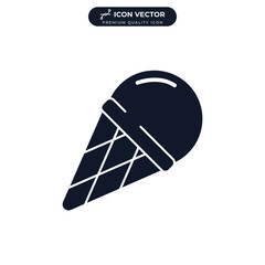 ice cream balls icon symbol template for graphic and web design collection logo vector illustration