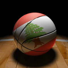 Lebanese Basket Ball with Dramatic Light
