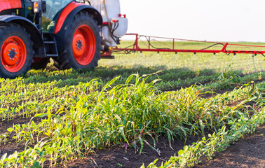 Nozzle of the tractor sprinklers
