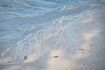 vue aérienne de la côte à Gouermel en Bretagne en France