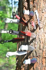 Throwing combat knife for sport and leisure