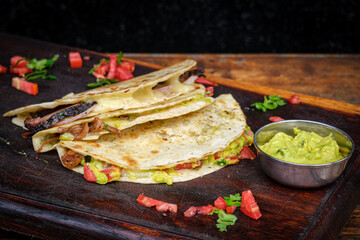 Quesadilla mit Rinderbrust