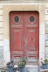 Details of window and door in Costa Brava Catalana, Spain
