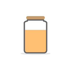 Liquid bottle concept in minimal cartoon style