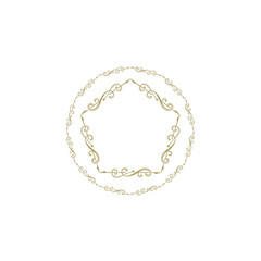 geometric frame abstract logo design 3