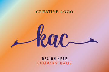 KAC lettering logo is simple, easy to understand and authoritative