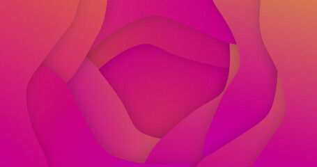 Image of pink to orange gradient lines waving in seamless loop